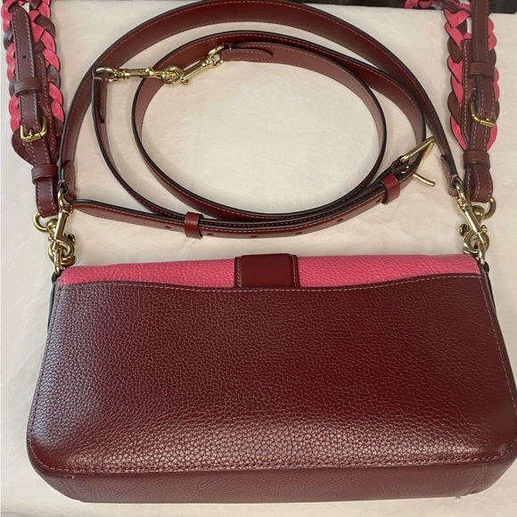 NWOT Coach Georgie Shoulder Bag NWT Coach Strap With Weaving - Picture 8 of 11